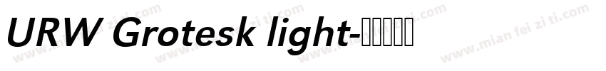 URW Grotesk light字体转换